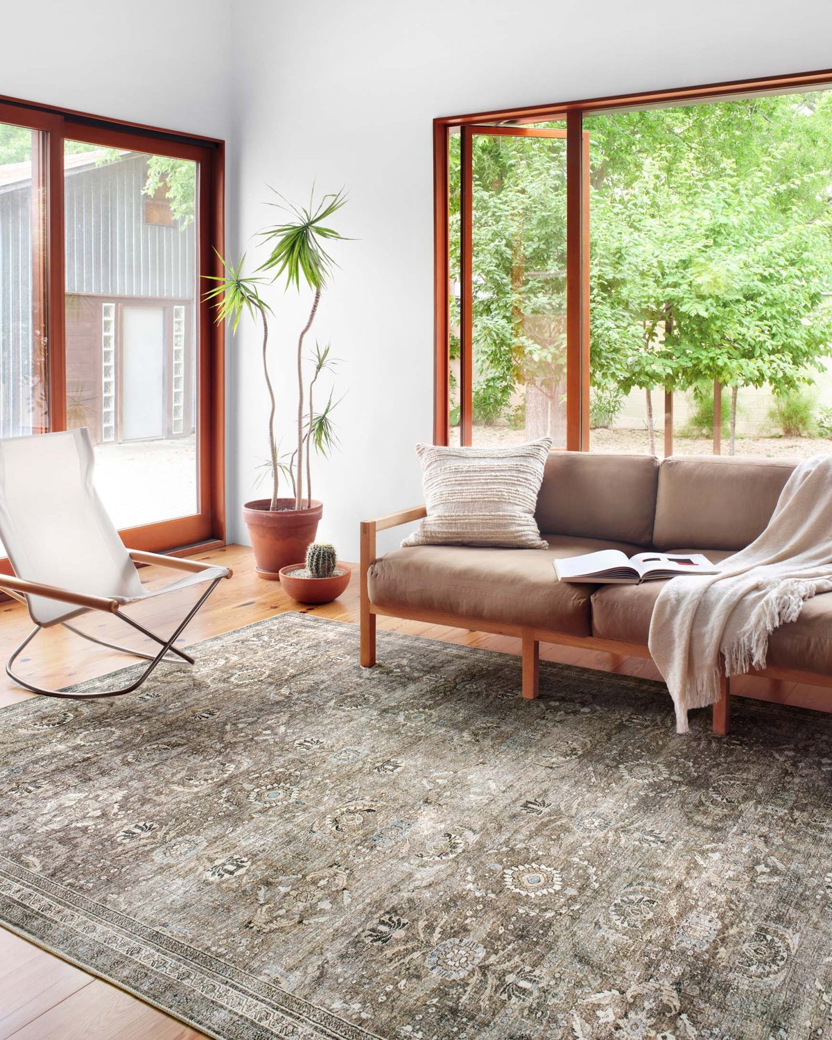 Light hot sale green rug