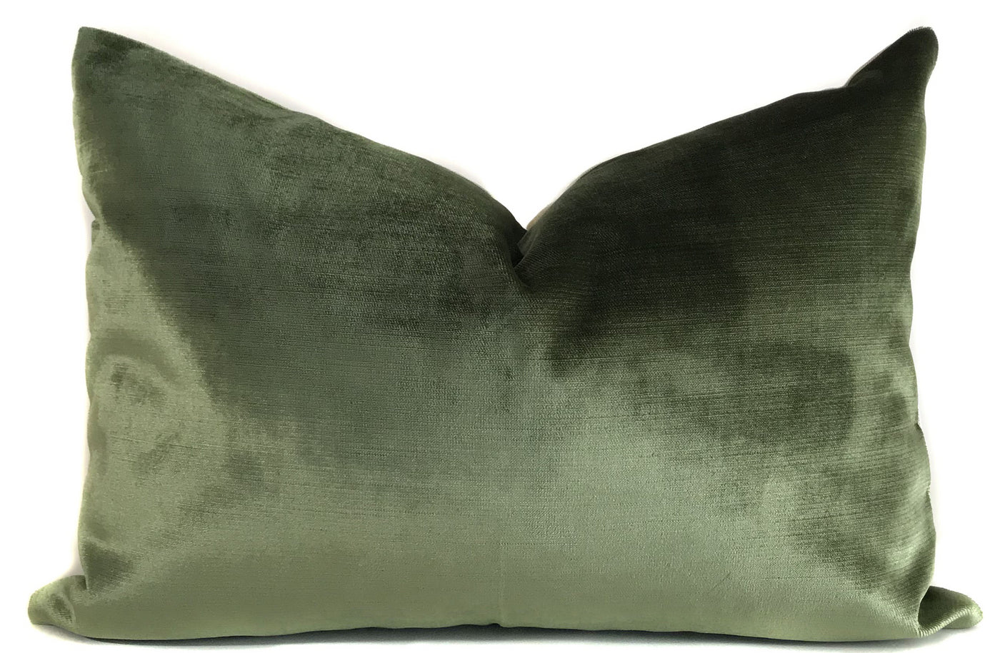 Olive Green Velvet Pillow Cover ONE AFFIRMATION