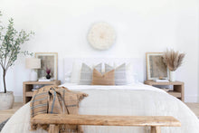 Dylan Designer Pillow Cover | Rust Heavyweight Linen