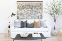 Dylan Designer Pillow Cover | Rust Heavyweight Linen