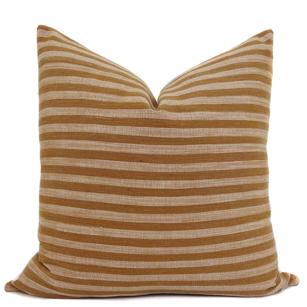 Rust striped Pillow Cover 'Terry' by One Affirmation