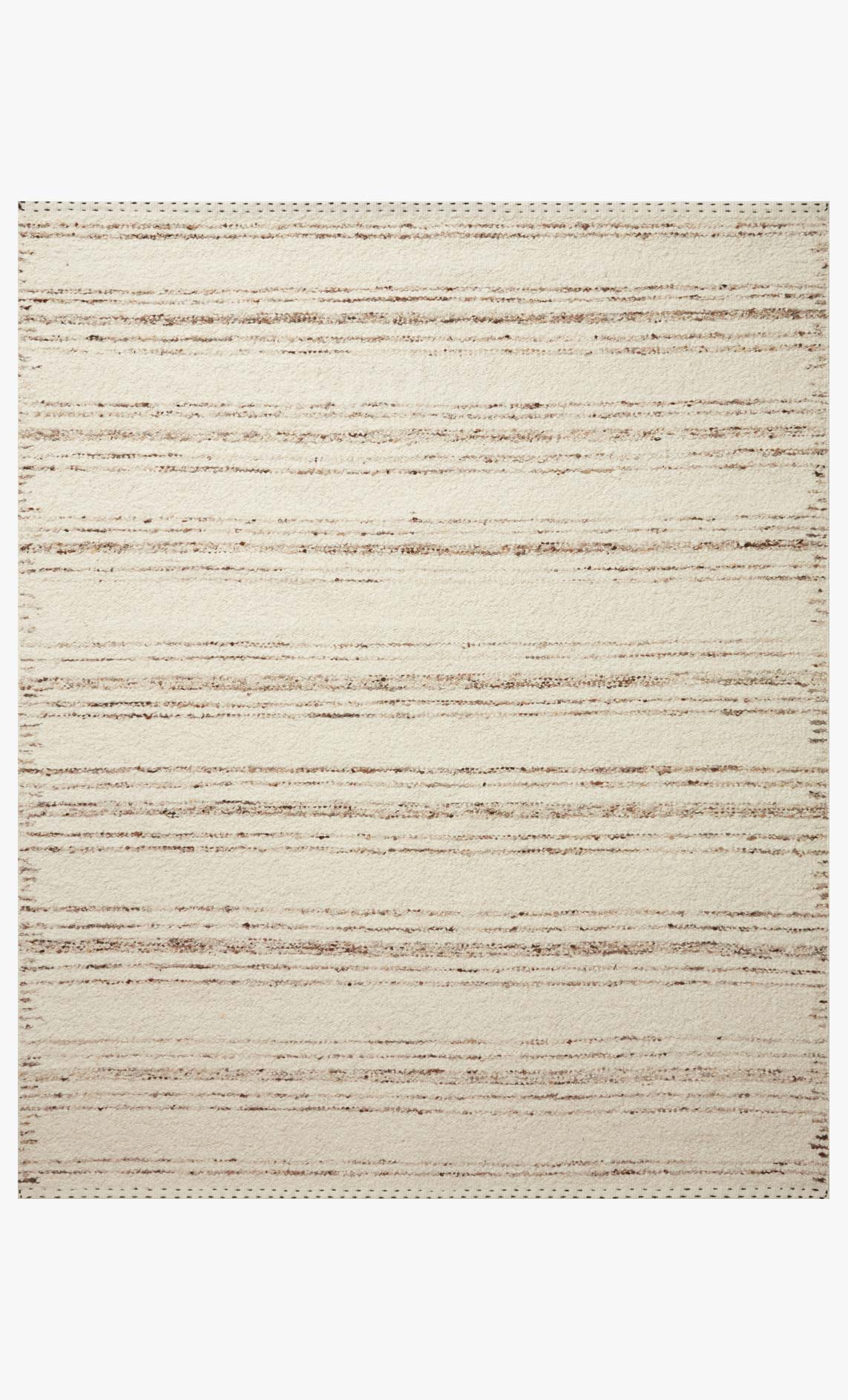 Athena brown and cream area rug, full view