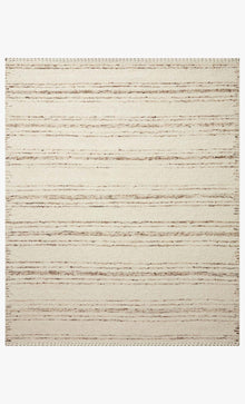Athena brown and cream area rug, full view
