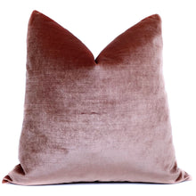 Paprika Velvet Pillow Cover | Blush Pink Designer Pillow 20x20