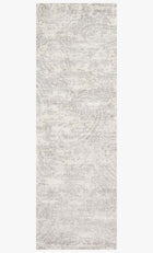 Elena light grey rug, corner close-up