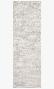 Elena light grey rug, corner close-up