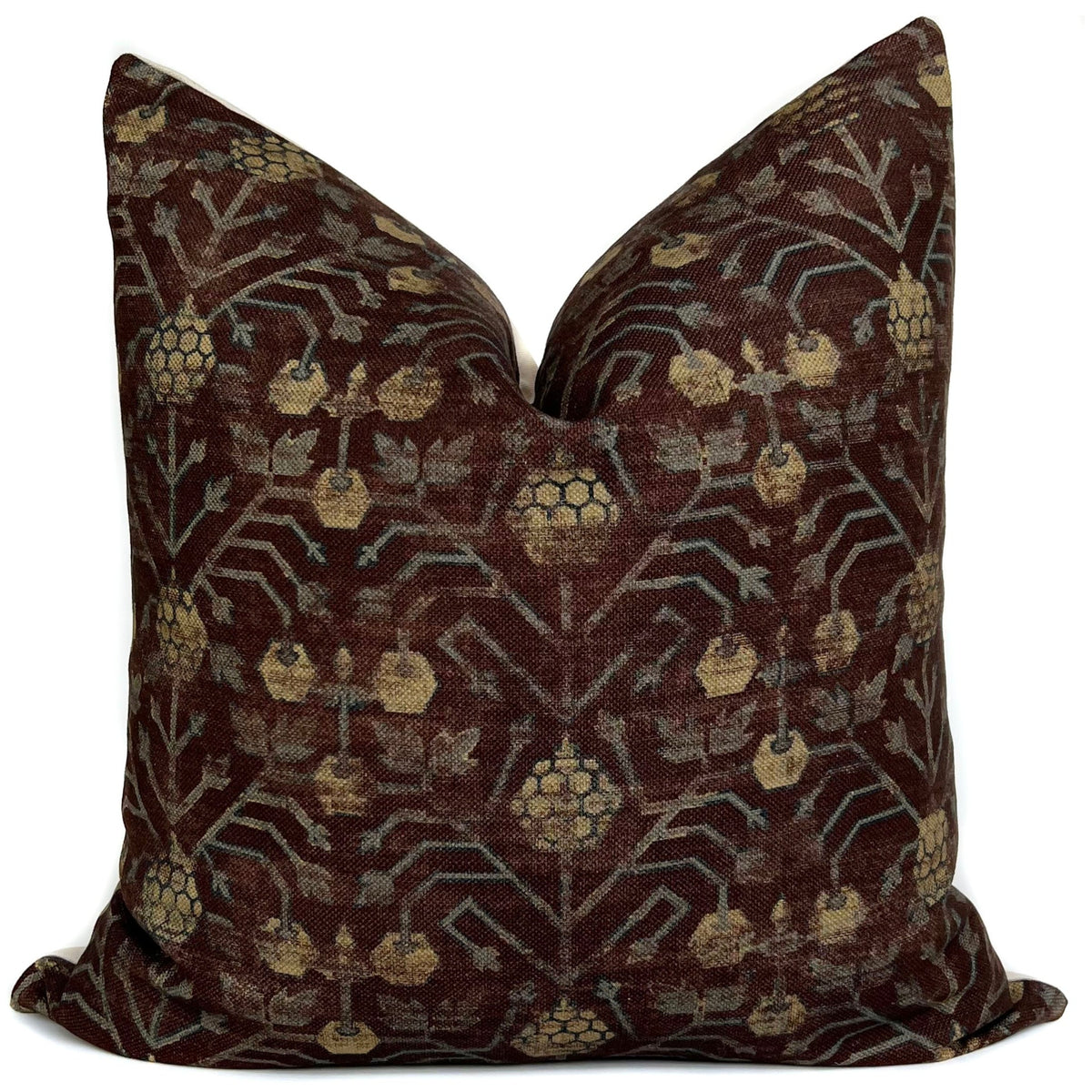 Trento Maroon Designer Pillow Cover