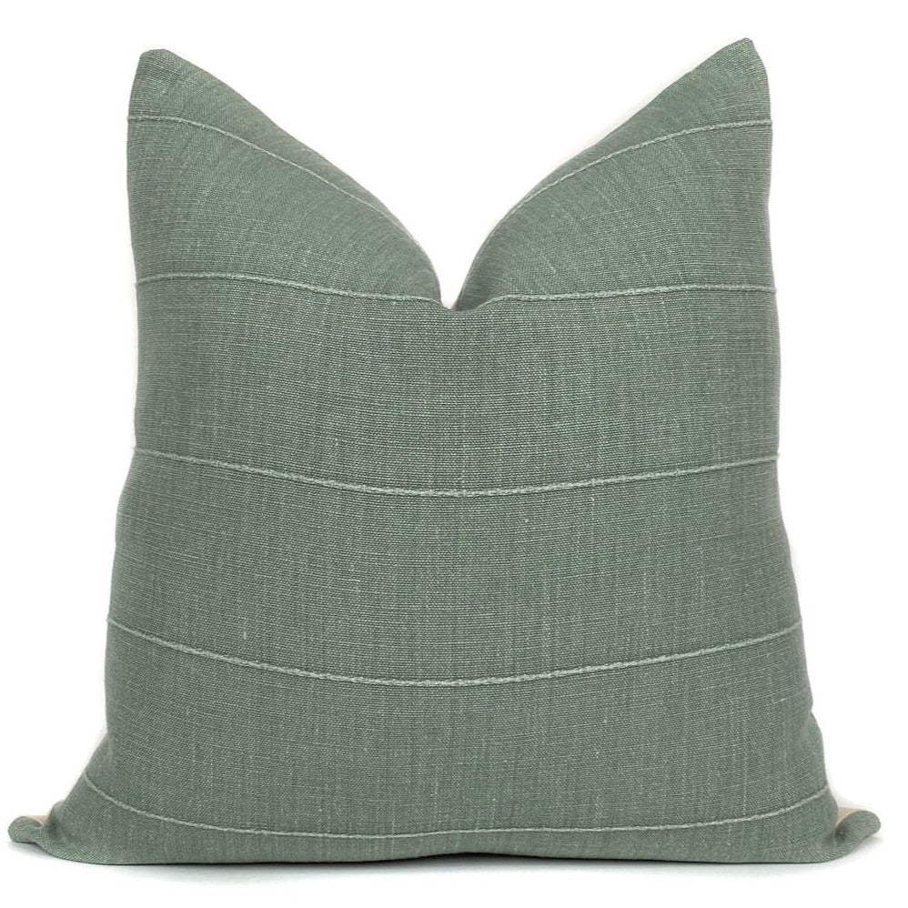 Vintage Sage Green Designer Pillow Cover