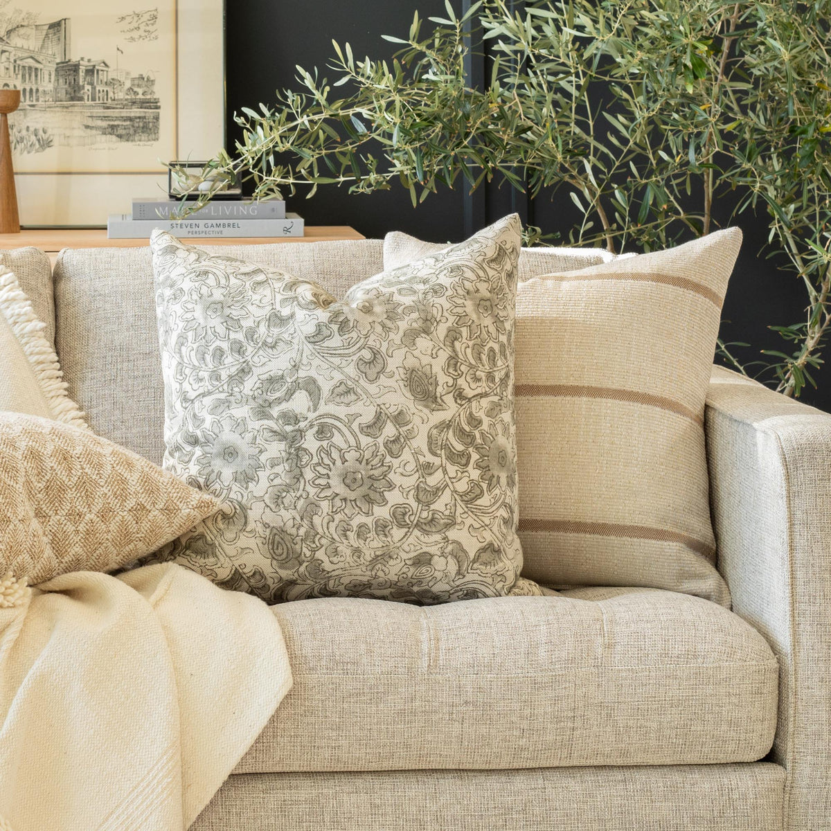 Carolyn Stripe Pillow Cover