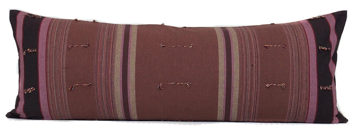 Chiang Mai Lumbar Pillow Cover | Mauve