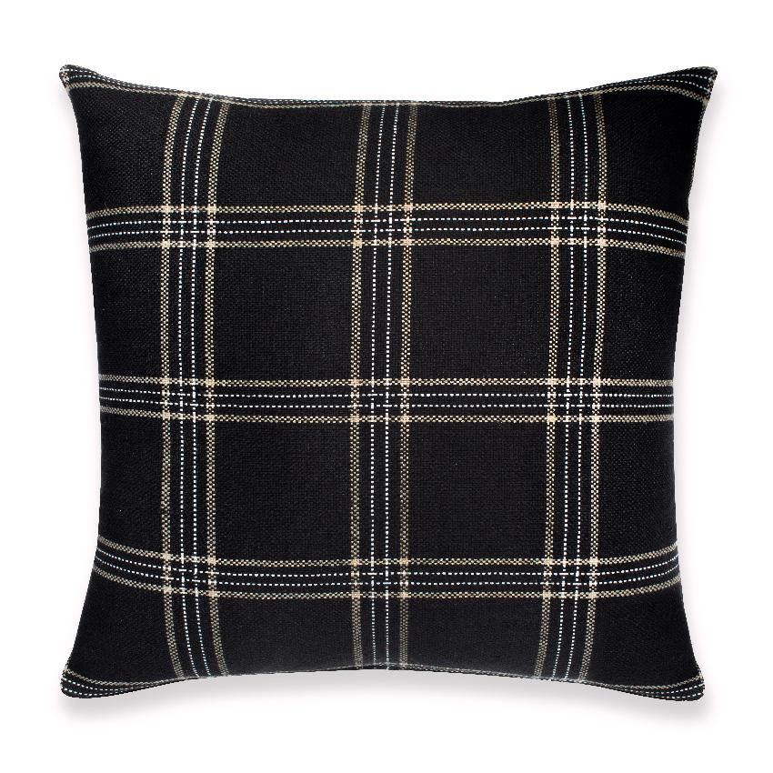 Dundee Designer Pillow Cover in Jet