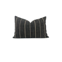 Dark Grey Stripe Pillow Cover