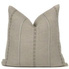 grey florence pillow cover with a white backround