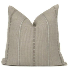 grey florence pillow cover with a white backround