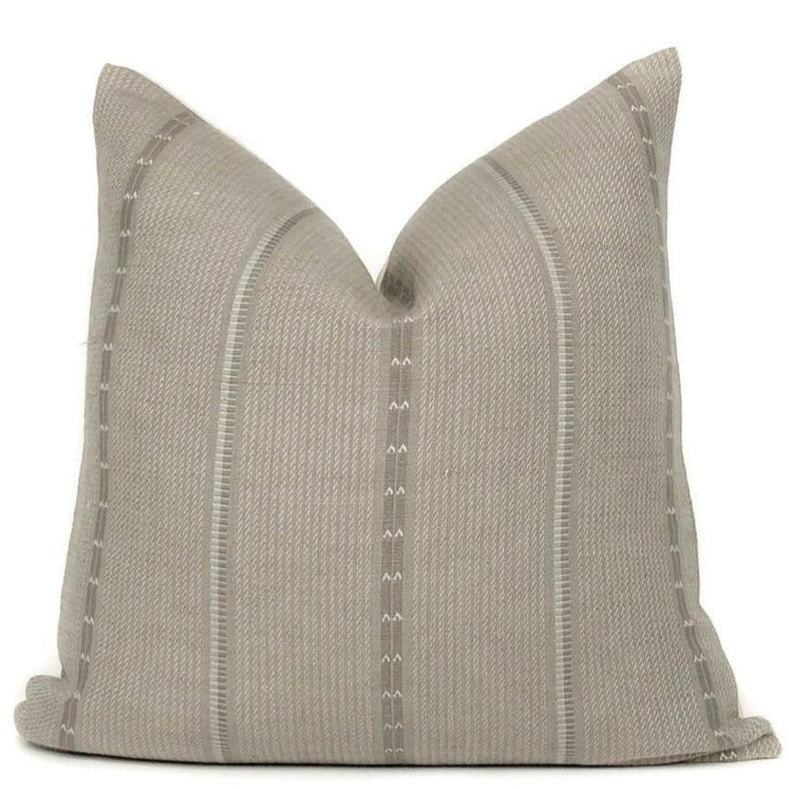 Florence Designer Pillow Cover | Gray