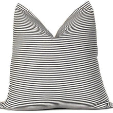 Black and White Ticking Stripe Pillow Cover