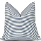 Blue and White Ticking Stripe Pillow Cover | No4102