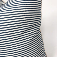 Blue and White Ticking Stripe Pillow Cover