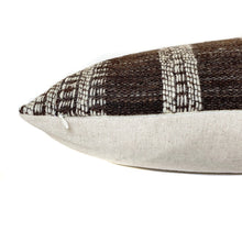 Indian Wool Pillow Cover | Brown + Cream