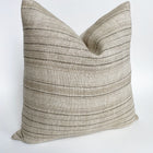 Dash Designer Pillow Cover | Sand Belgian Linen Lumbar