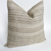 Dash Designer Pillow Cover | Sand Belgian Linen Lumbar