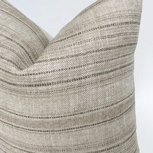Dash Designer Pillow Cover | Sand Belgian Linen Lumbar