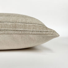Dash Designer Pillow Cover | Sand Belgian Linen Lumbar