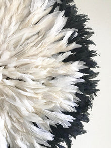 African Juju Hat | Black + Cream