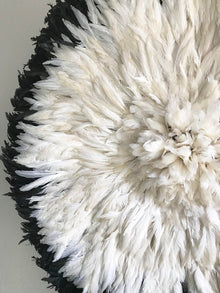 African Juju Hat | Black + Cream