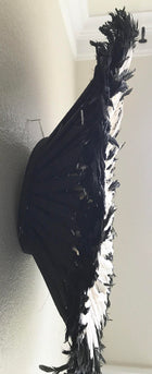 African Juju Hat | Black + Cream