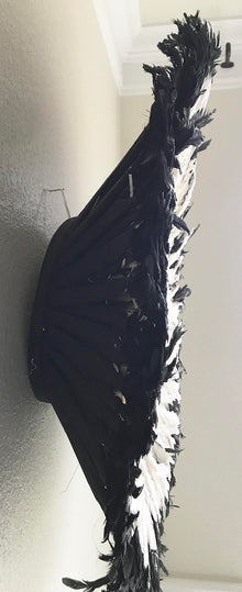 African Juju Hat | Black + Cream