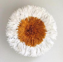 African Juju Hat | Orange + Cream