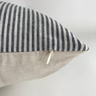 Black and White Striped Farmhouse Pillow Cover