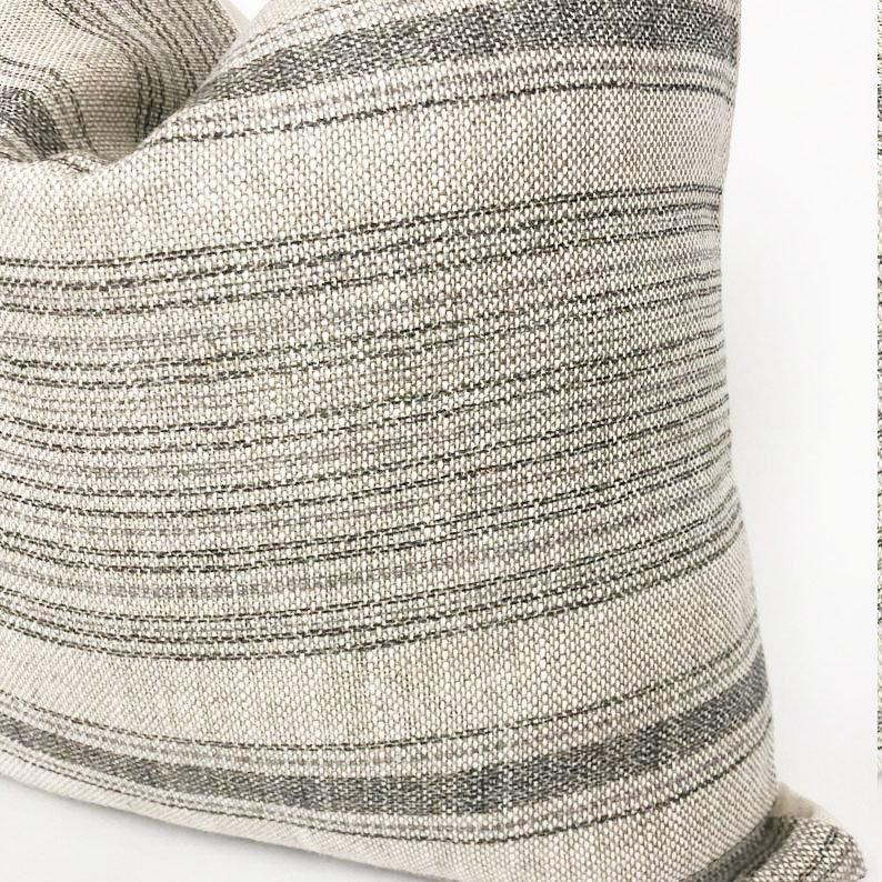 Dash Designer Pillow Cover | Jet