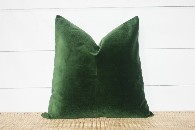Emerald Green Velvet Pillow Cover