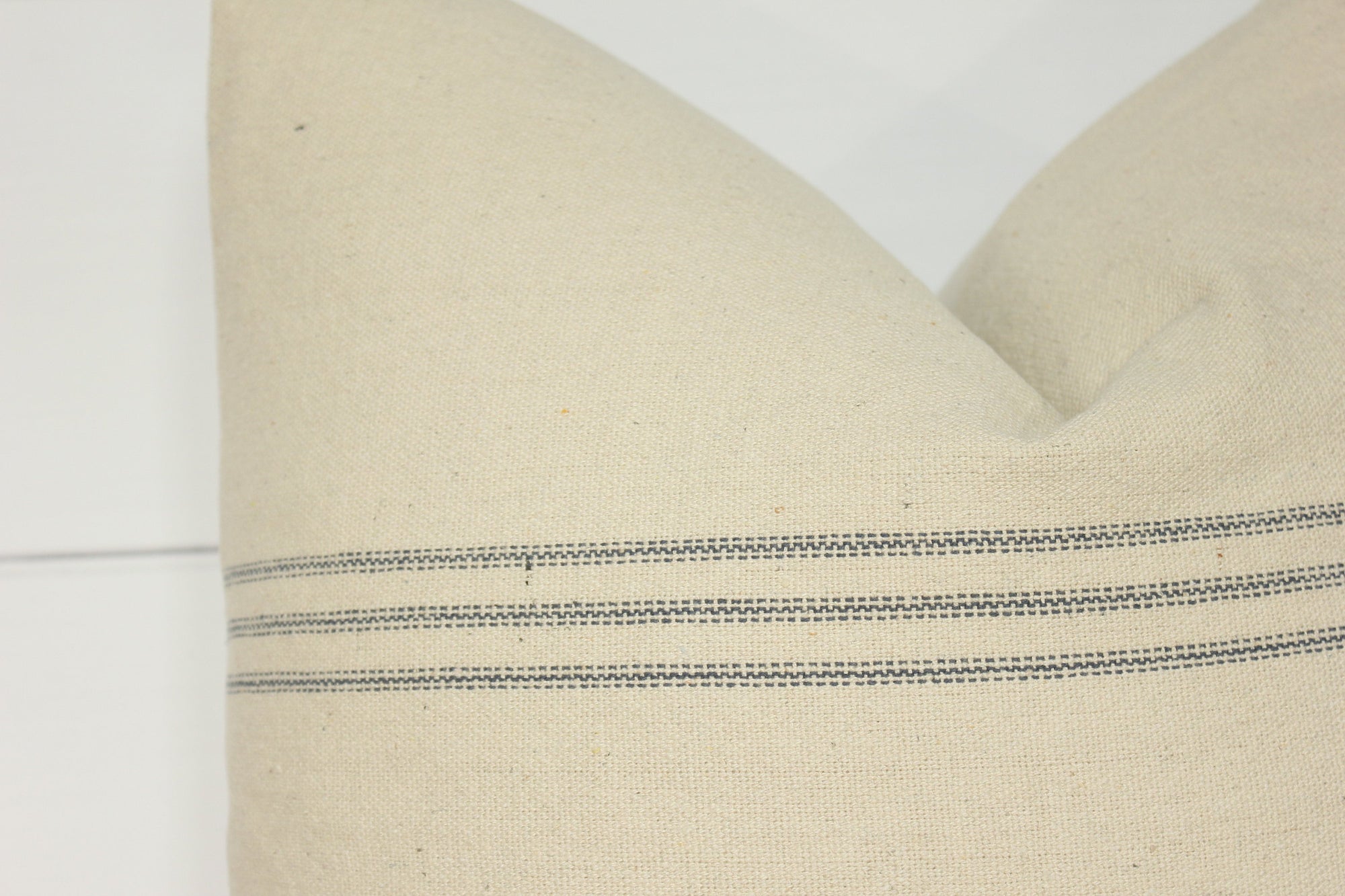 Grain Sack Stripe Minimal Pillow Cover