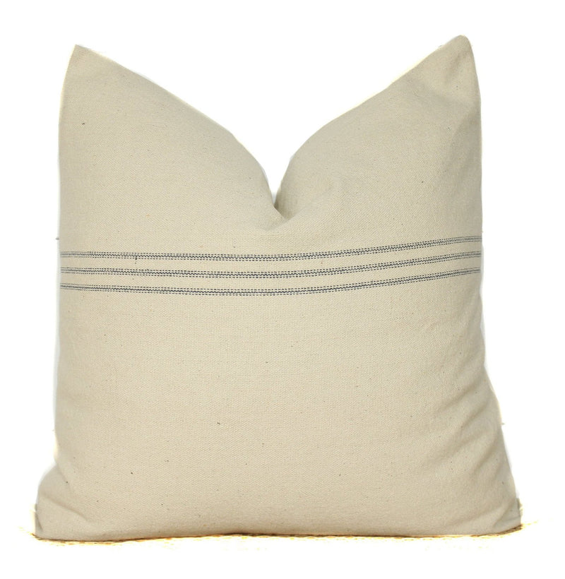 Grain Sack Stripe Minimal Pillow Cover