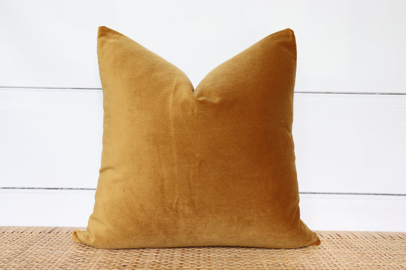 Gold Velvet Pillow Cover