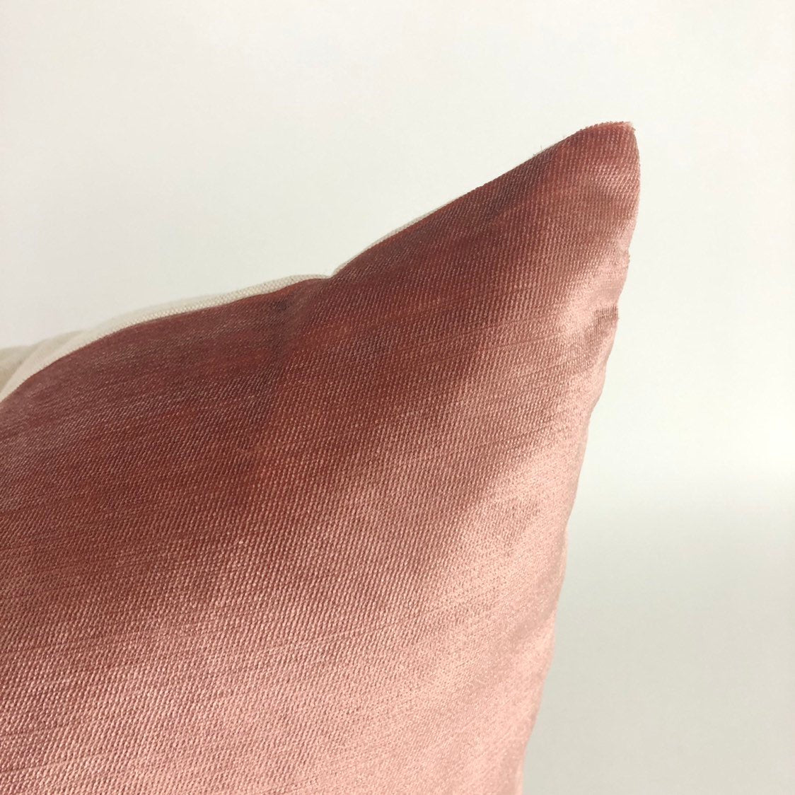 Paprika Velvet Pillow Cover | Blush Pink Designer Pillow 20x20
