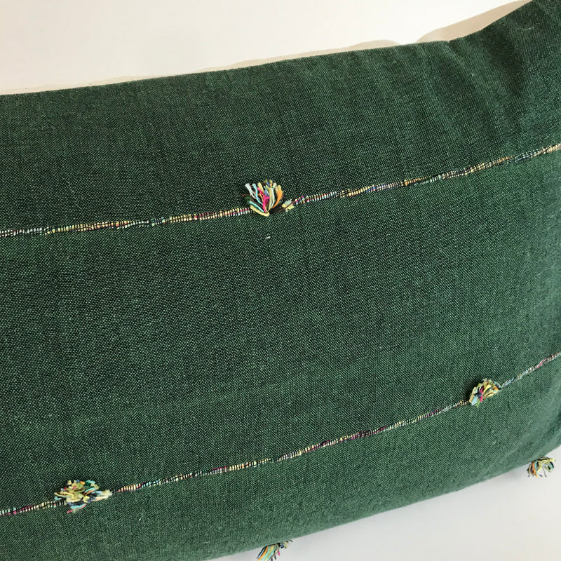 Chiang Mai Green Lumbar Pillow Cover