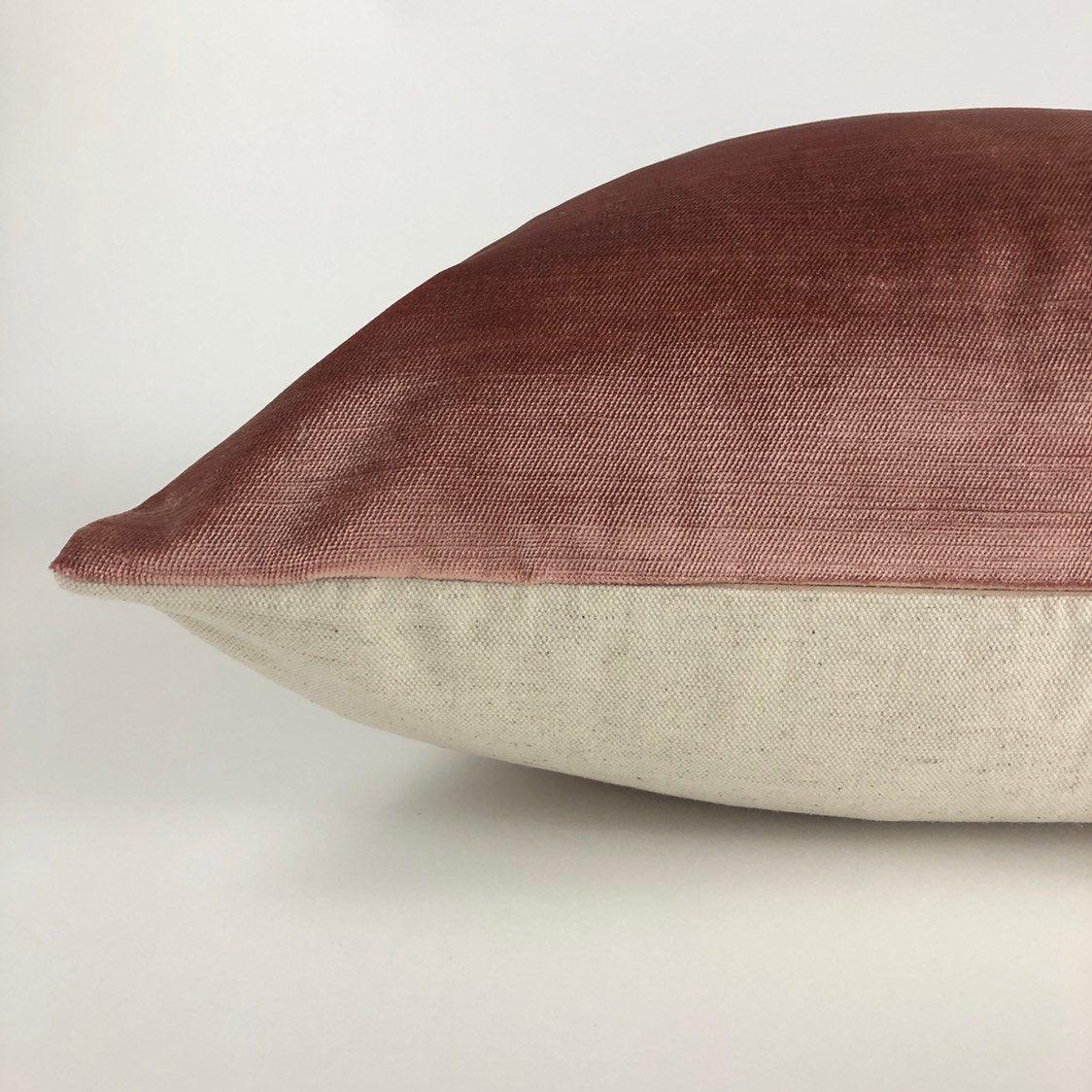 Paprika Velvet Pillow Cover | Blush Pink Designer Pillow 20x20