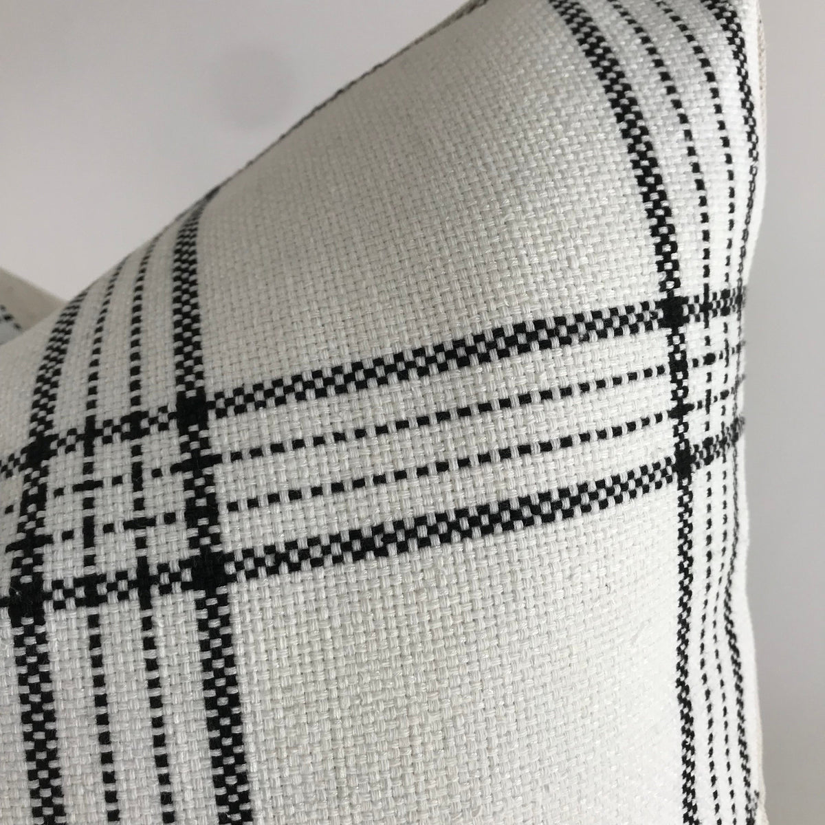 Dundee Pillow Cover | Black And White Plaid Pillow