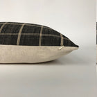 Peppercorn Windowpane Pillow Cover