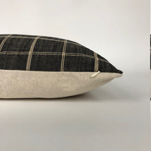 Peppercorn Windowpane Pillow Cover