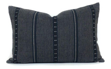horizontal florance navy pillow cover