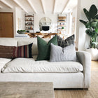 Peppercorn Windowpane Pillow Cover