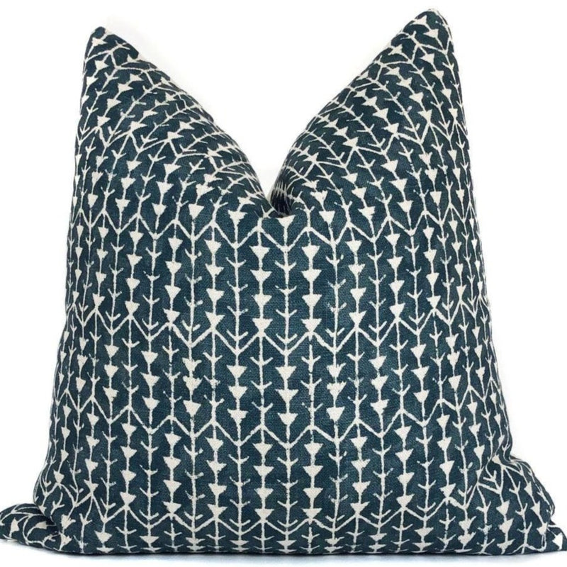 Carolina Irving Amazon in Indigo Designer Pillow Cover