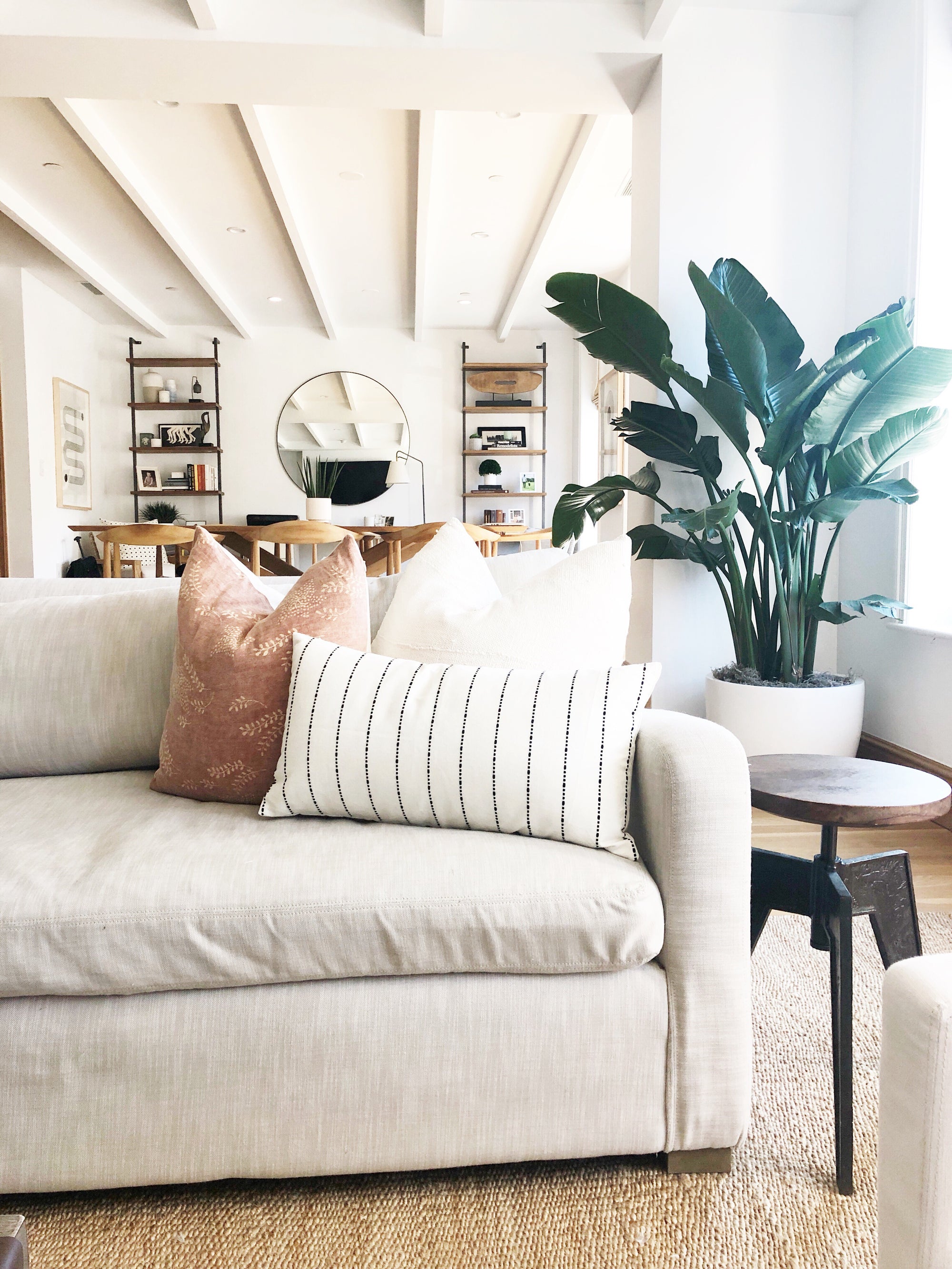 Vintage Rust Floral Pillow Cover