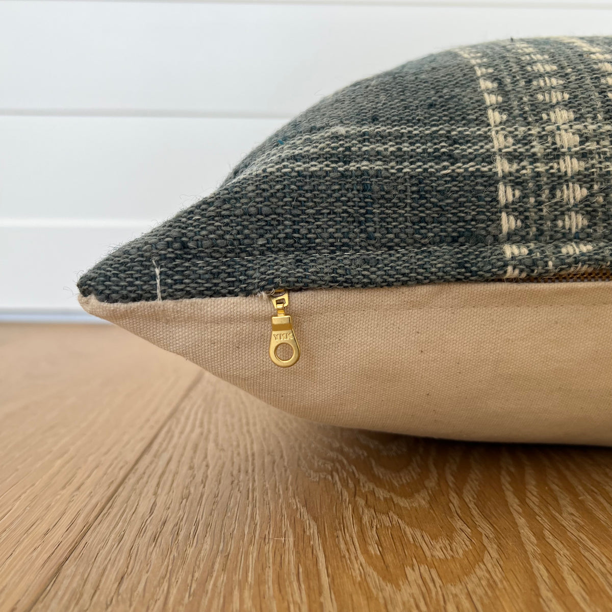 Indian Wool Pillow Cover | Slate