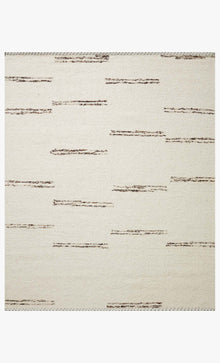 Athena cream and wood area rug, full view